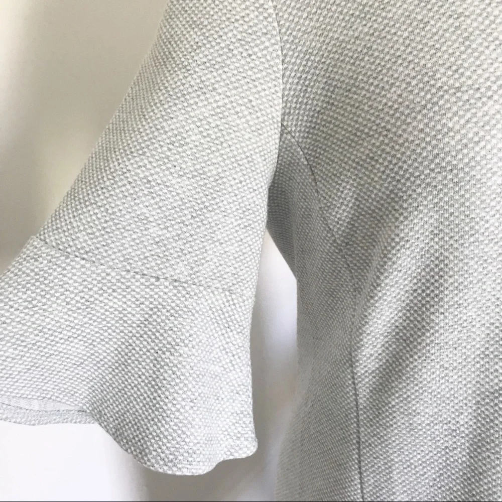 Kenar • Gray Ruffle Sleeve Shift Dress - Picture 5 of 10